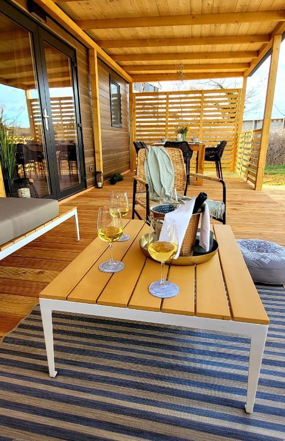 Mobilehome Elena Premium With Pool, Istria 班约勒 外观 照片