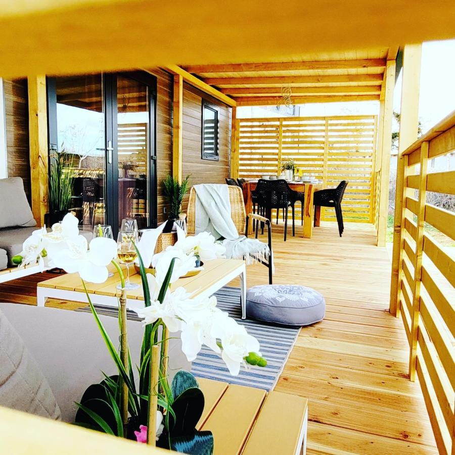 Mobilehome Elena Premium With Pool, Istria 班约勒 外观 照片