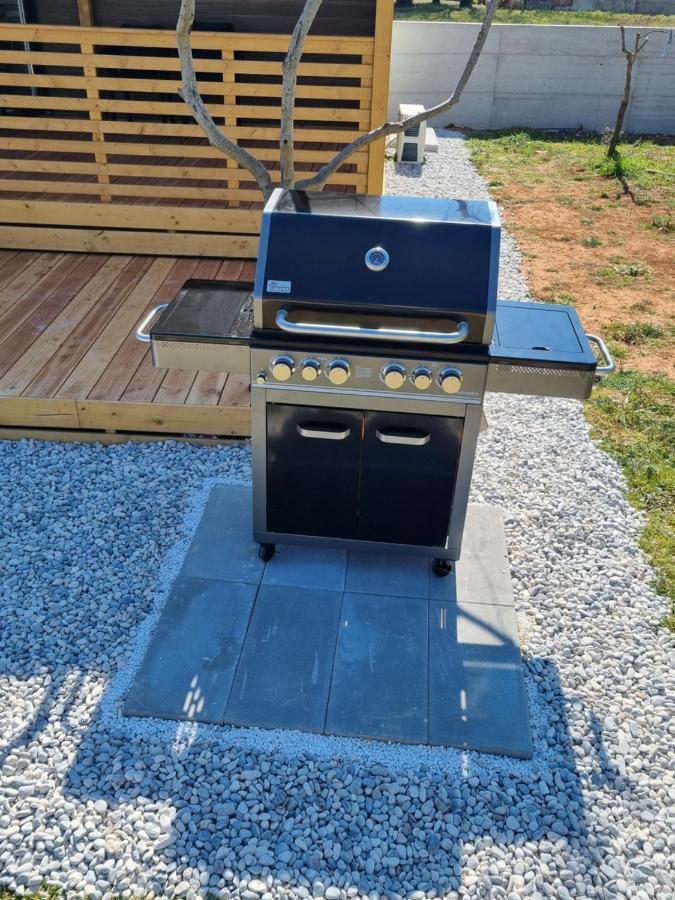 Mobilehome Elena Premium With Pool, Istria 班约勒 外观 照片