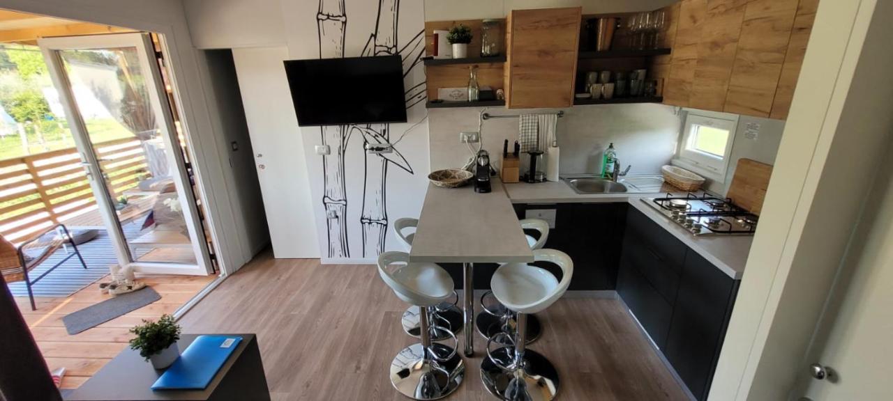 Mobilehome Elena Premium With Pool, Istria 班约勒 外观 照片
